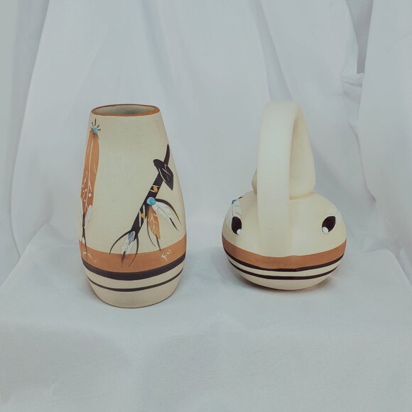 Betty Selby Native American Southwestern Handcrafted Pottery Vase Pitcher - Picture 11 of 15